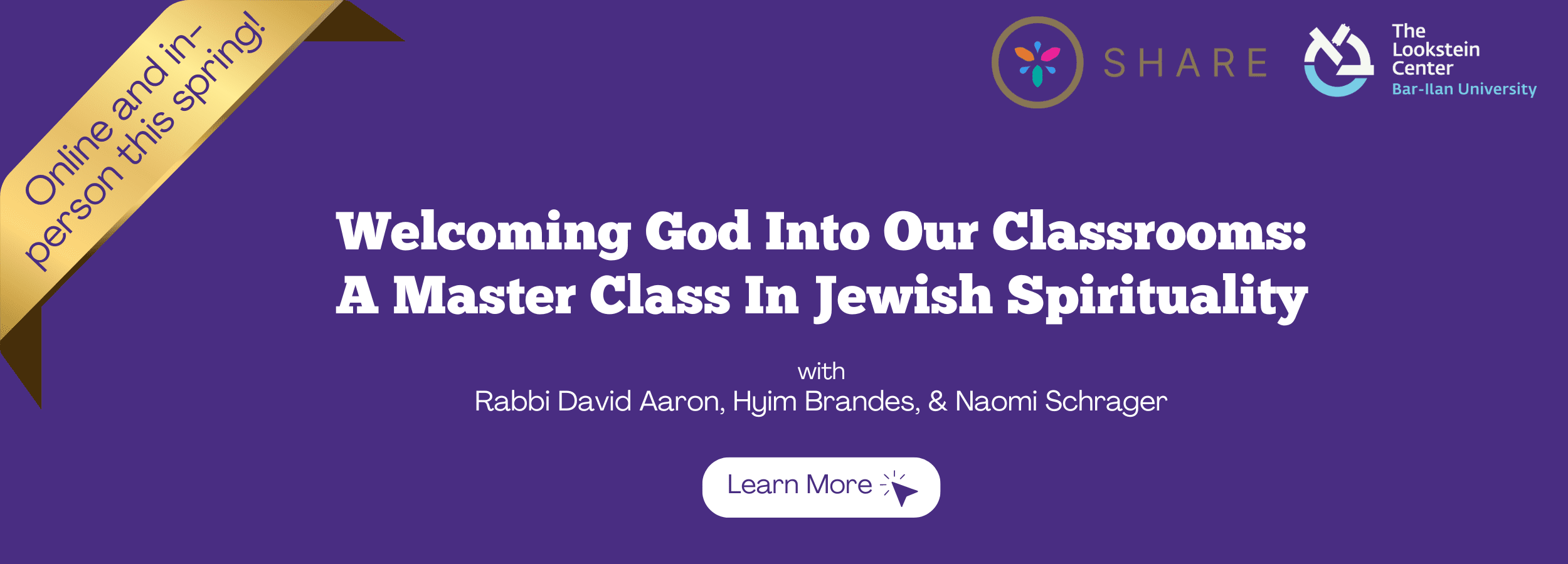 Spirituality master class TLC journal ad Gratz College Master's Degree in Antisemitism Studies
